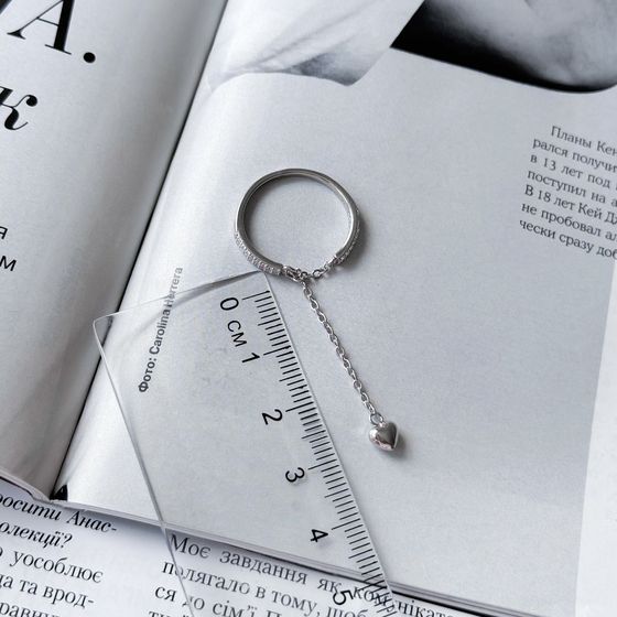 Silver Ring with Fianites