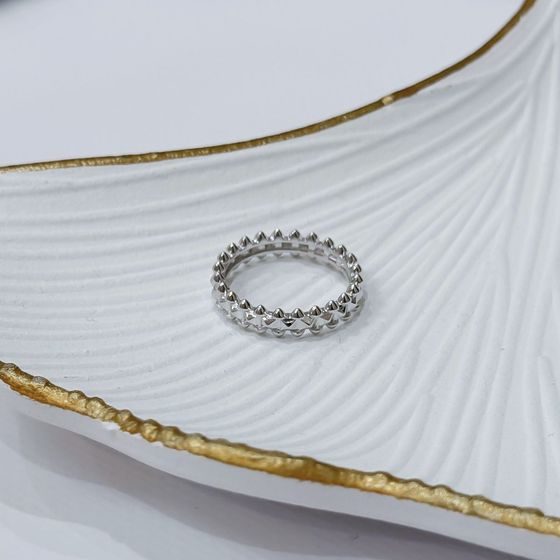 Silver ring without stones