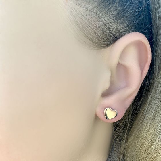 Silver earrings without stones