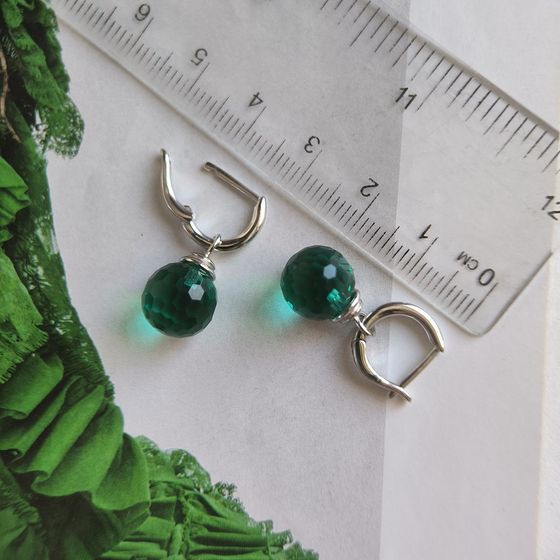 Silver Earrings with Fianites