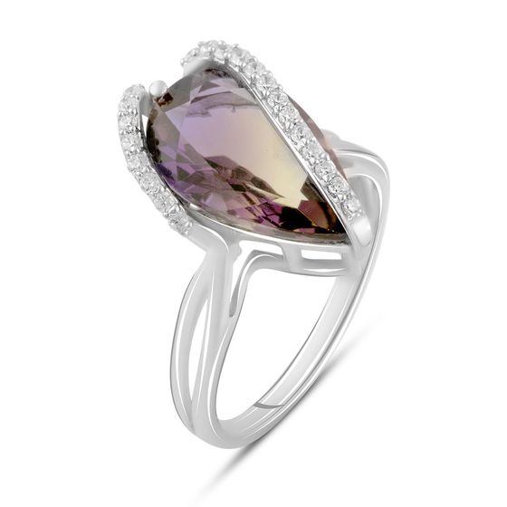 Срібна каблучка з аметрином nano 3.845ct