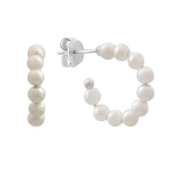 Серебряные серьги с жемчугом 4.75ct