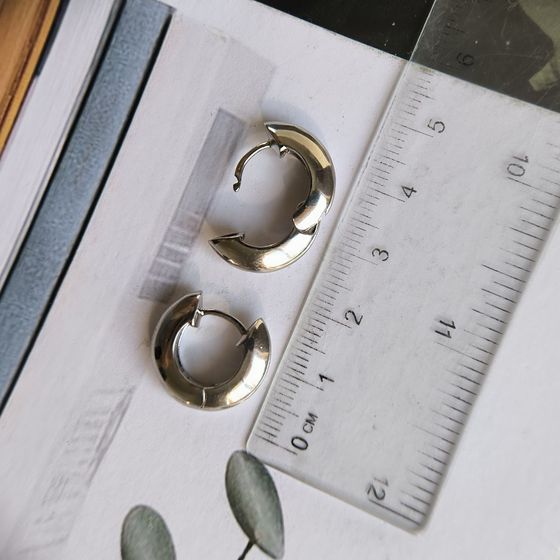 Серебряные серьги без камней