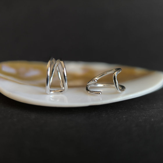 Серебряные серьги без камней