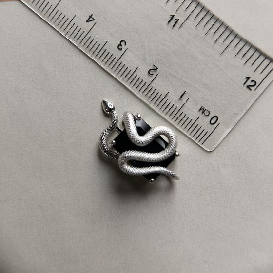 Срібна підвіска із сапфіром nano 5.707ct