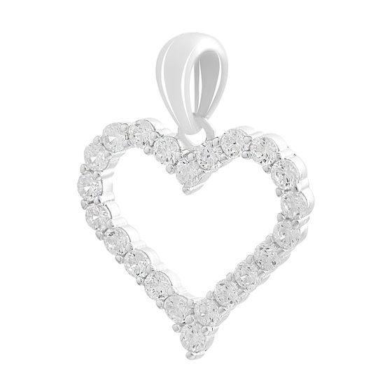 Серебряная подвеска с фианитами