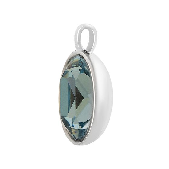 Silver pendant with cubic zirconia