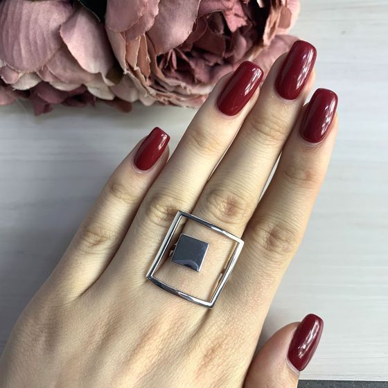 Серебряное кольцо без камней