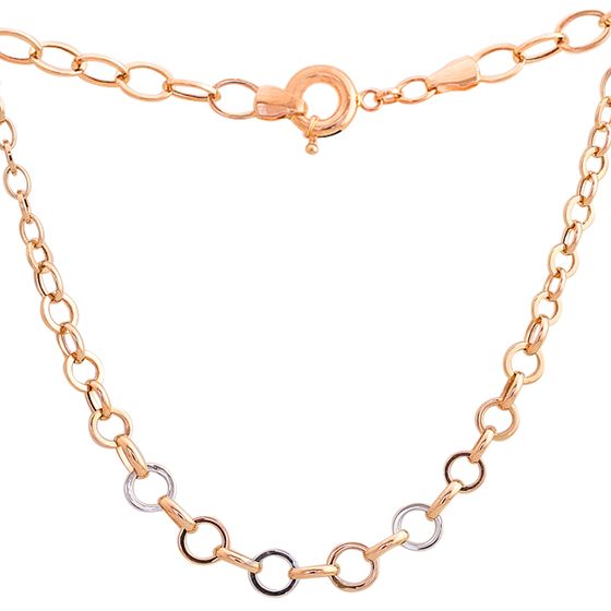 Silver necklace without stones