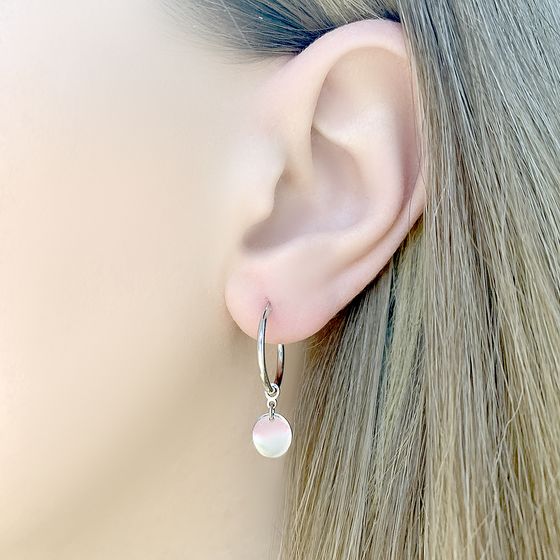 Серебряные серьги без камней