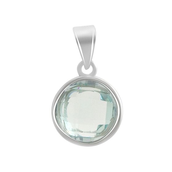 Серебряная подвеска с фианитами