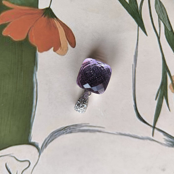 Серебряная подвеска с фианитами