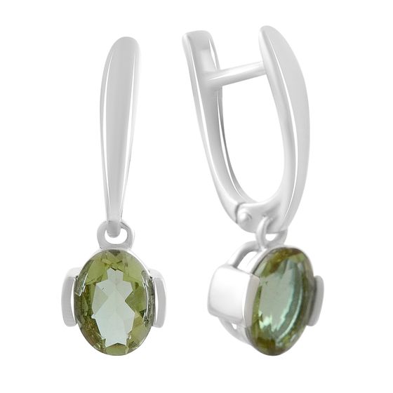 Срібні сережки з султанітом 2.344ct
