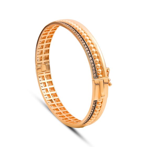 Золотий браслет з фіанітами 0,9 карата