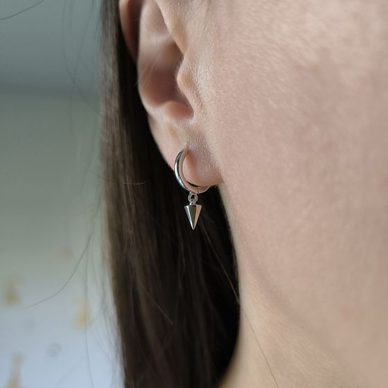 Серебряные серьги без камней