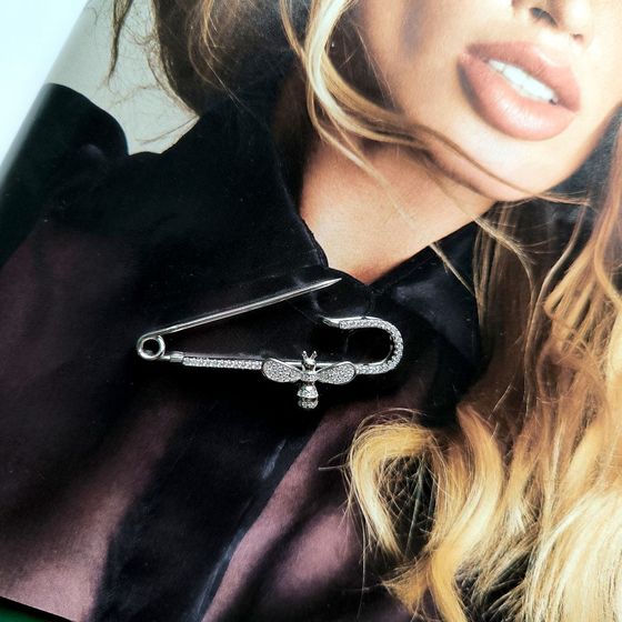 Серебряная подвеска с фианитами