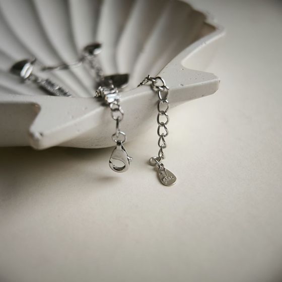 Серебряный браслет с фианитами