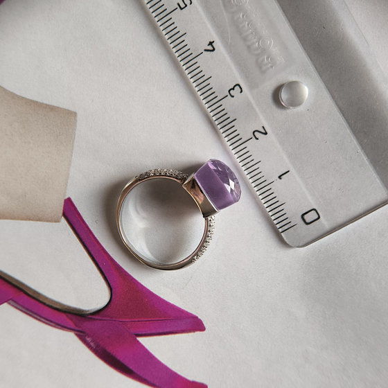 Серебряное кольцо с фианитами