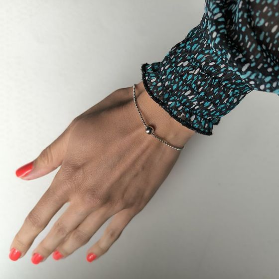 Серебряный браслет без камней