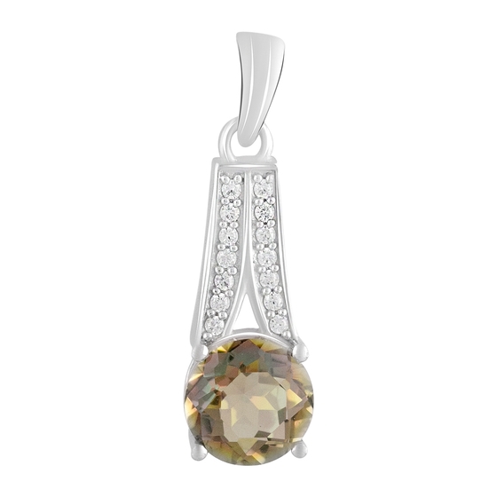 Срібна підвіска з містик топазом 1.8ct