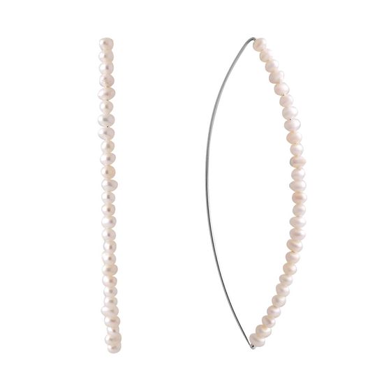 Серебряные серьги с жемчугом