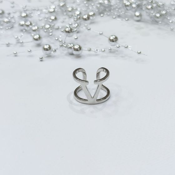 Silver ring without stones