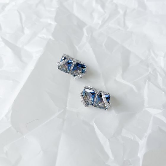 Silver earrings with mystic topaz 21.949ct