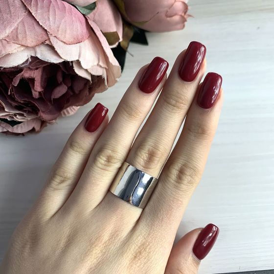 Серебряное кольцо без камней
