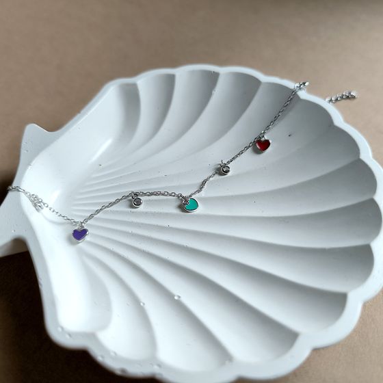 Silver bracelet with yemallu