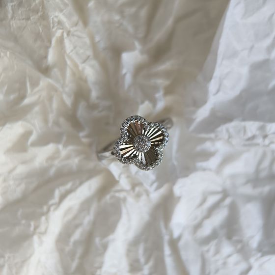Silver Ring with Fianites