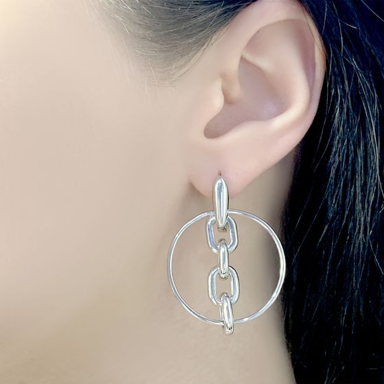 Серебряные серьги без камней