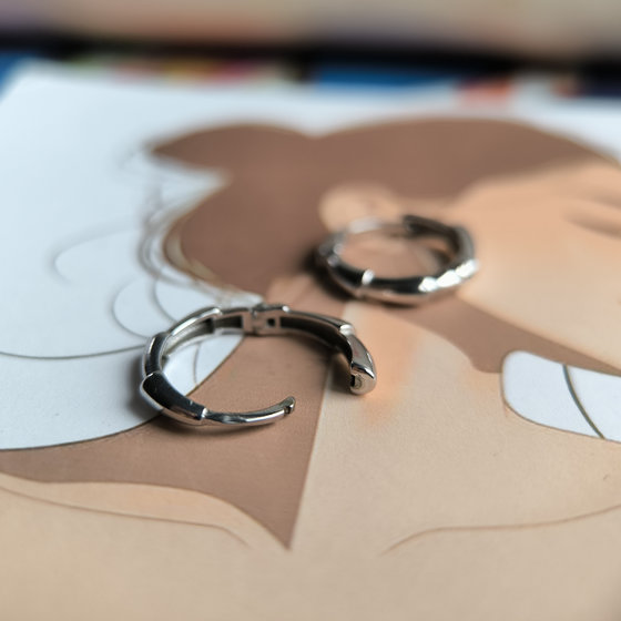 Серебряные серьги без камней