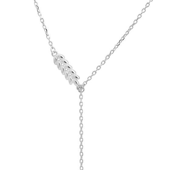Silver necklace without stones