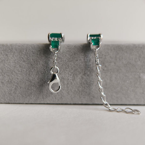 Серебряный браслет с агатом 10.506ct