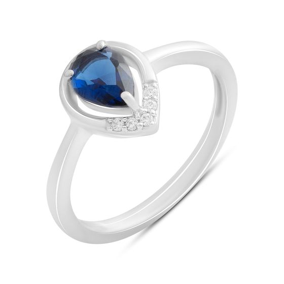 Срібна каблучка із сапфіром nano 0.588ct