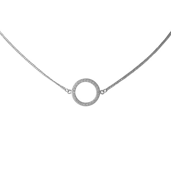 Серебряное колье с фианитами