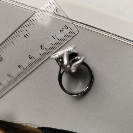Срібна каблучка із сапфіром nano 6.14ct