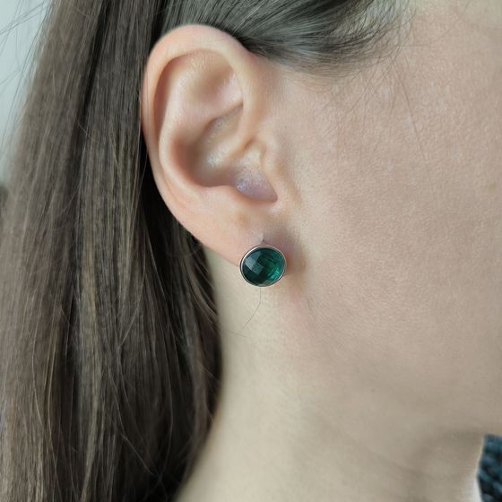 Silver Earrings with Fianites