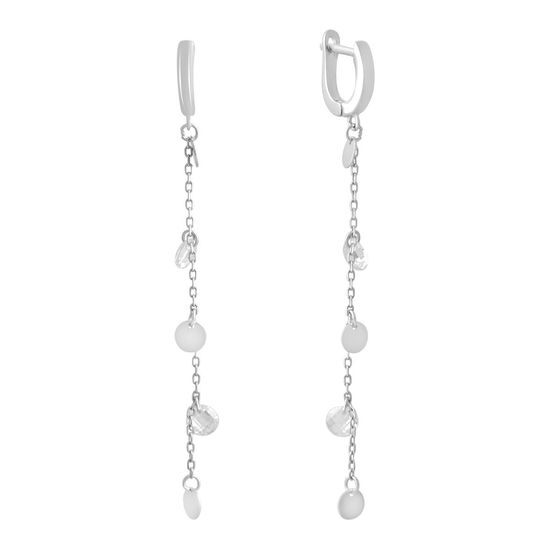 Silver Earrings with Fianites