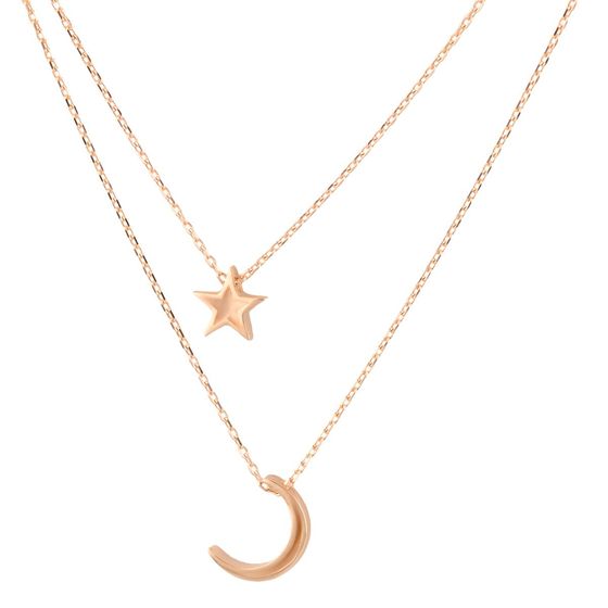 A gold necklace without stones