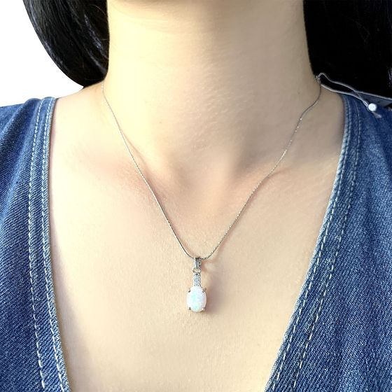 Серебряная подвеска с опалом 0.951ct