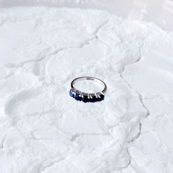 Серебряное кольцо с сапфиром 2.15ct