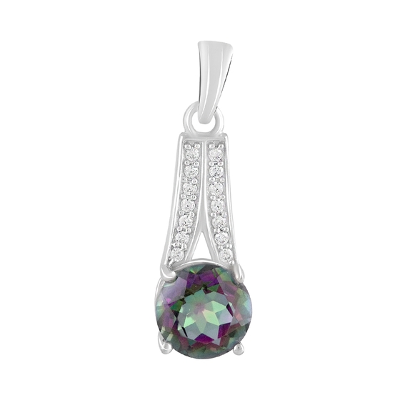 Срібна підвіска з містик топазом 1.8ct