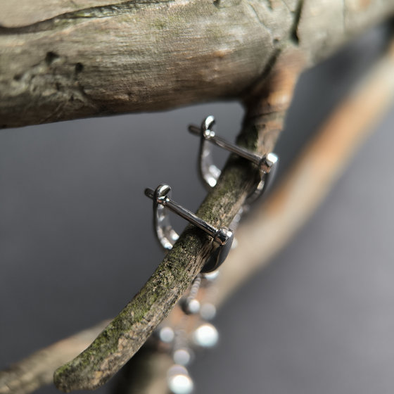 Серебряные серьги без камней