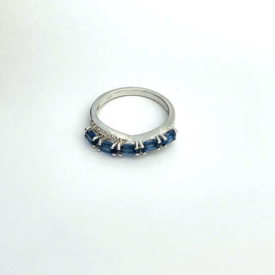Серебряное кольцо с танзанитом nano 1.221ct