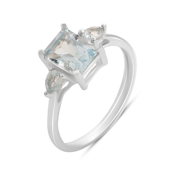 Серебряное кольцо с топазом 2.25ct