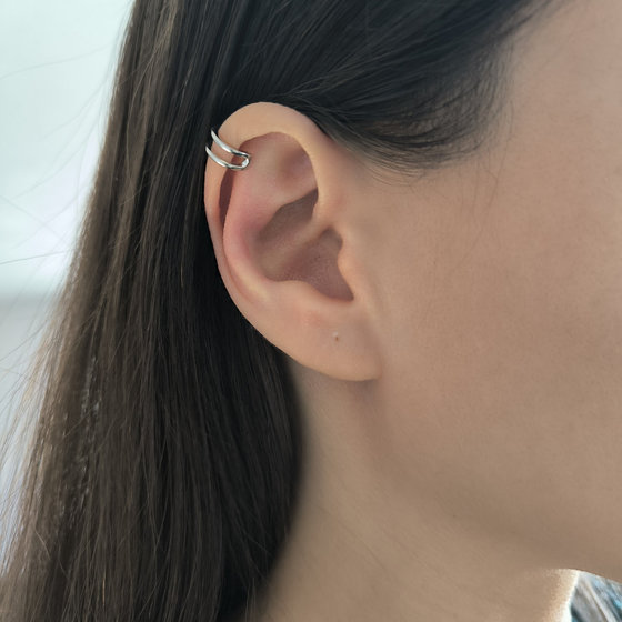 Серебряные серьги без камней