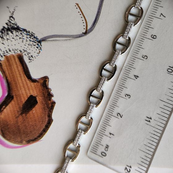 Серебряный браслет с фианитами