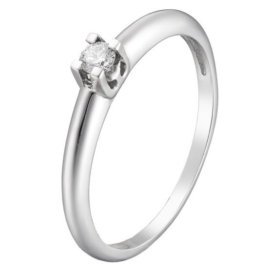Gold ring with diamond 0.06ct