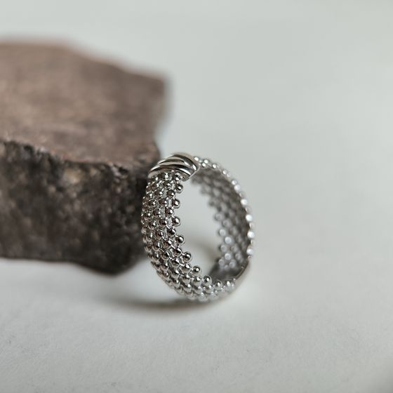 Серебряное кольцо без камней